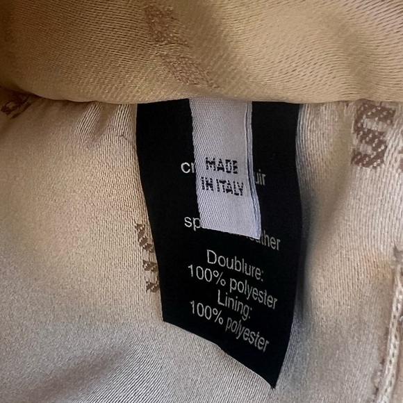 Beautiful Vintage NEVER USED Sonia Rykiel Cream Leather Purse w/Floral Appliqué - Picture 8 of 9